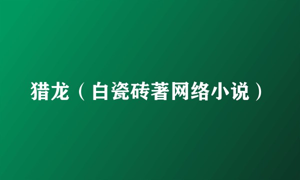 猎龙（白瓷砖著网络小说）