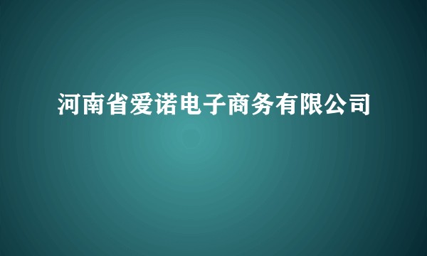 河南省爱诺电子商务有限公司