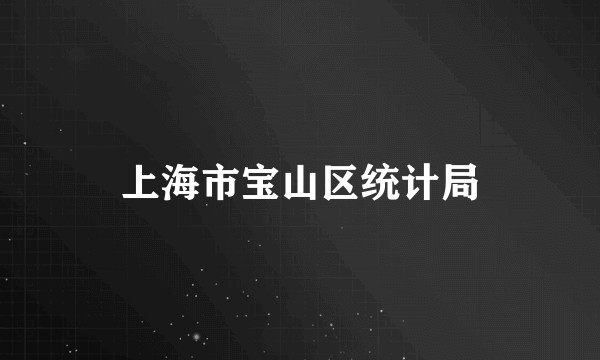 上海市宝山区统计局