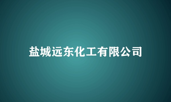 盐城远东化工有限公司
