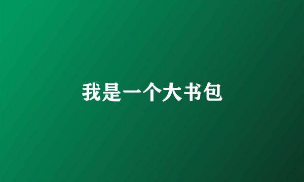 我是一个大书包