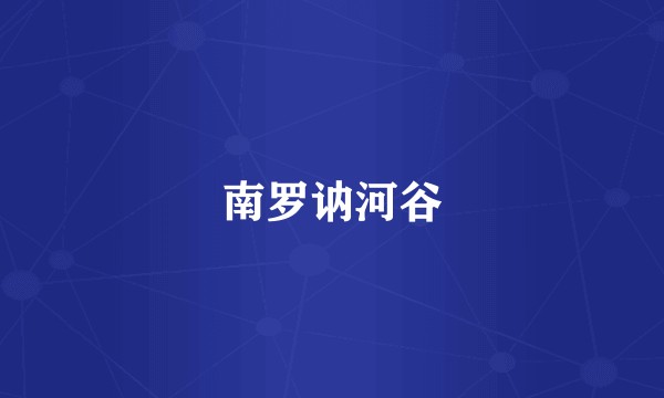 南罗讷河谷