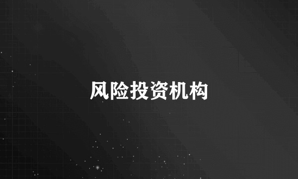 风险投资机构