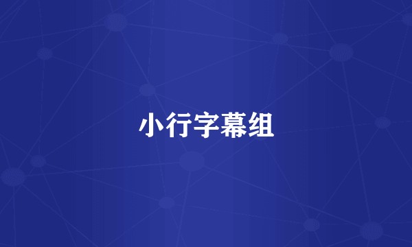 小行字幕组