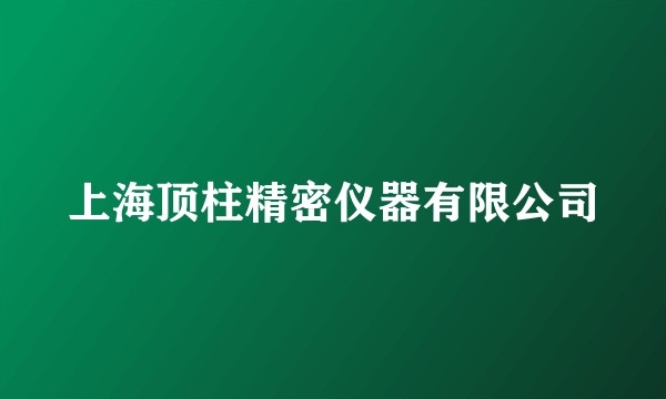上海顶柱精密仪器有限公司