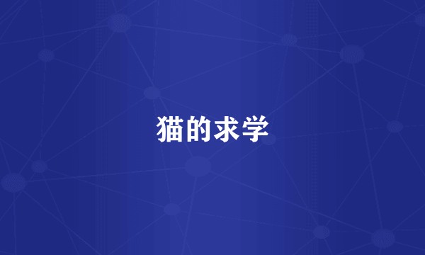 猫的求学