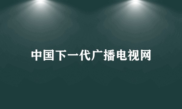 中国下一代广播电视网