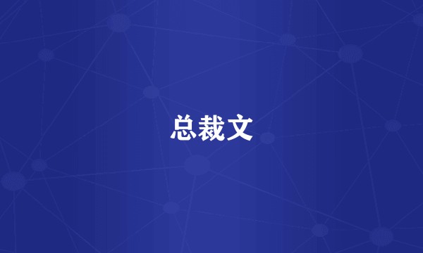 总裁文