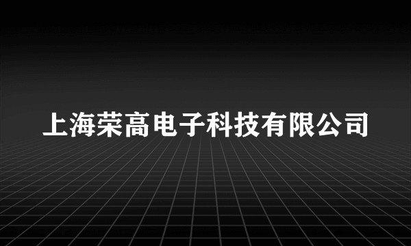 上海荣高电子科技有限公司