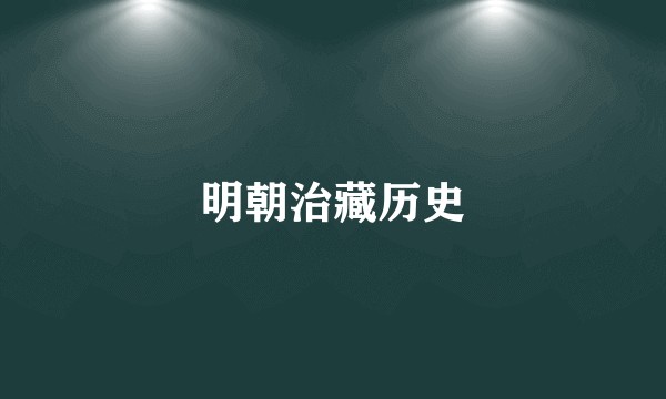 明朝治藏历史