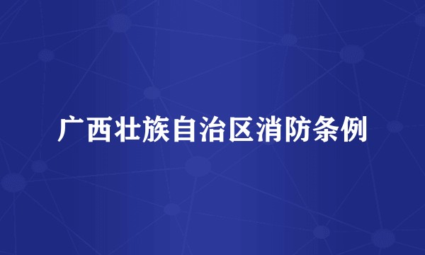广西壮族自治区消防条例