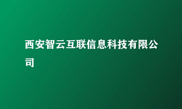 西安智云互联信息科技有限公司