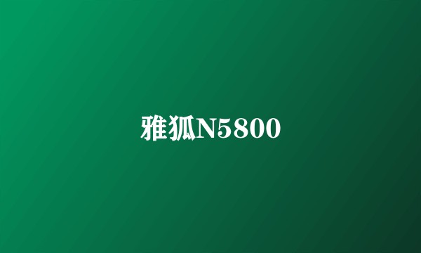 雅狐N5800