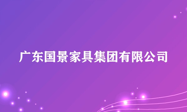 广东国景家具集团有限公司
