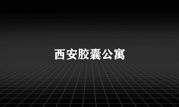 西安胶囊公寓