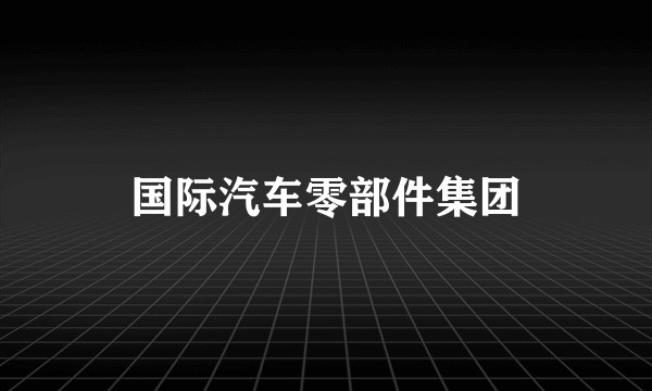 国际汽车零部件集团