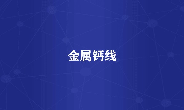 金属钙线