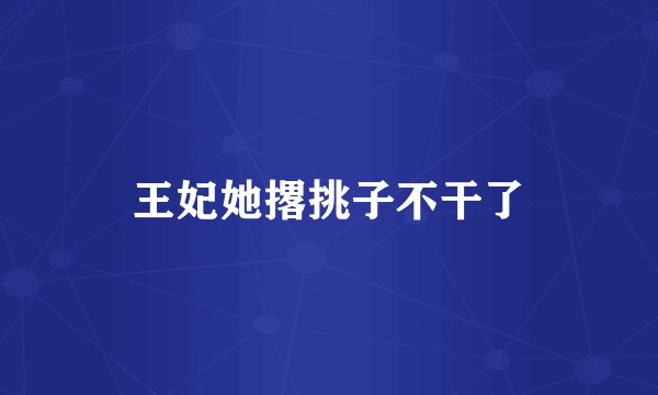 王妃她撂挑子不干了