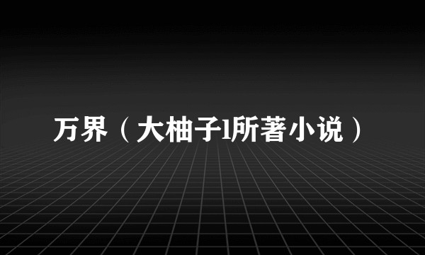 万界（大柚子l所著小说）