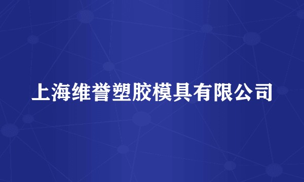 上海维誉塑胶模具有限公司