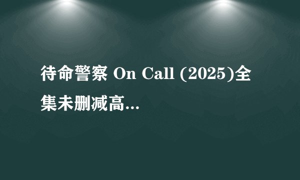 待命警察 On Call (2025)全集未删减高清版免费下载