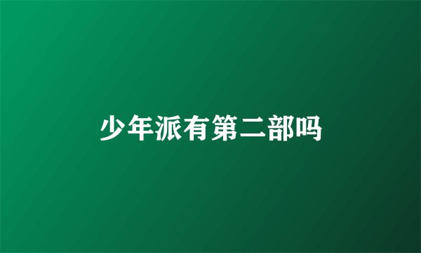 少年派有第二部吗
