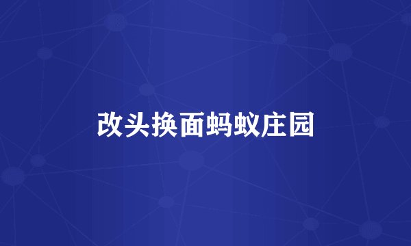 改头换面蚂蚁庄园