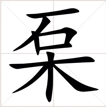 上面一个石，下面一个木，这个字念什么？什么意思啊？