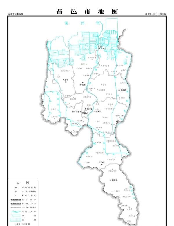 潍坊市昌邑市地图
