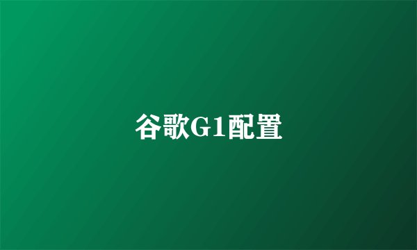 谷歌G1配置