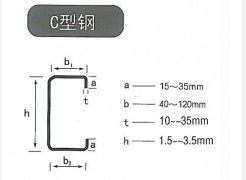 c型钢尺寸标注方法