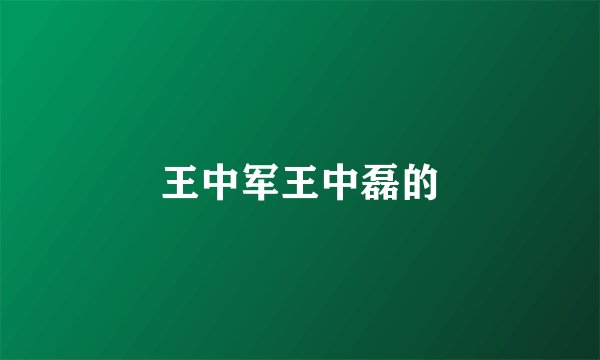 王中军王中磊的