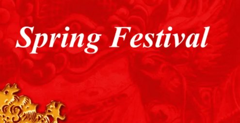 spring festival前面要加the吗？