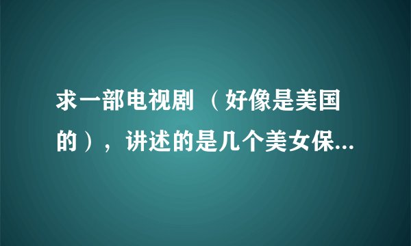 求一部电视剧 （好像是美国的），讲述的是几个美女保镖的故事。