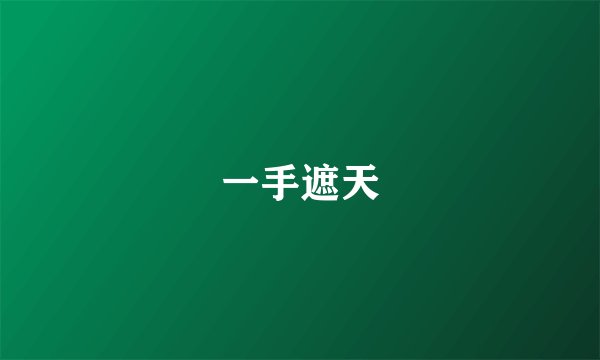 一手遮天