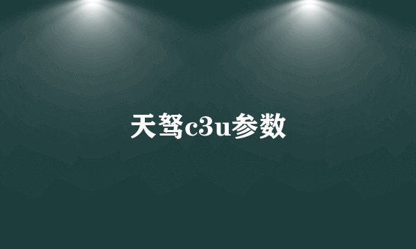 天驽c3u参数