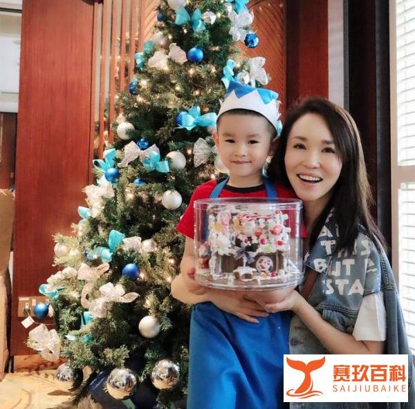 48岁范文芳晒亲子合照,保养得宜像少女,5岁儿子嘴巴超像李铭顺