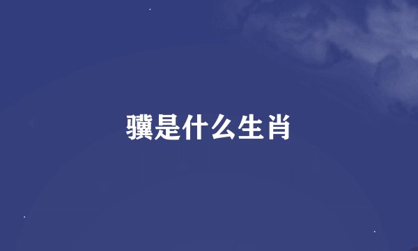 骥是什么生肖