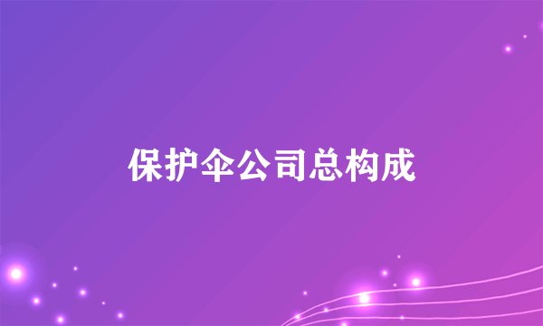 保护伞公司总构成
