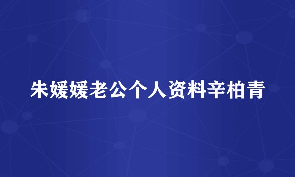 朱媛媛老公个人资料辛柏青
