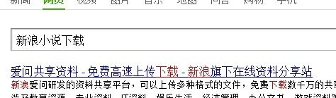 怎么在新浪上下载小说?