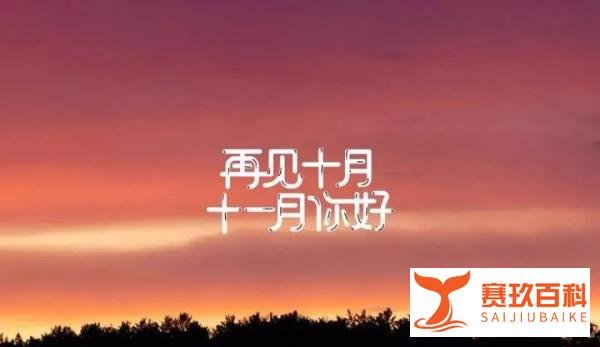 告别十月迎接十一月的唯美句子，十一月请对我们好一点