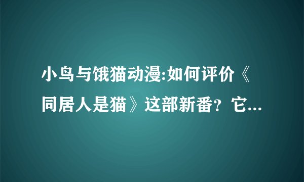 小鸟与饿猫动漫:如何评价《同居人是猫》这部新番？它主要讲什么的？