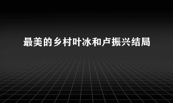 最美的乡村叶冰和卢振兴结局