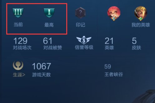 怎么区分王者荣耀个人主页里的段位小标记？