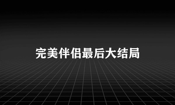 完美伴侣最后大结局