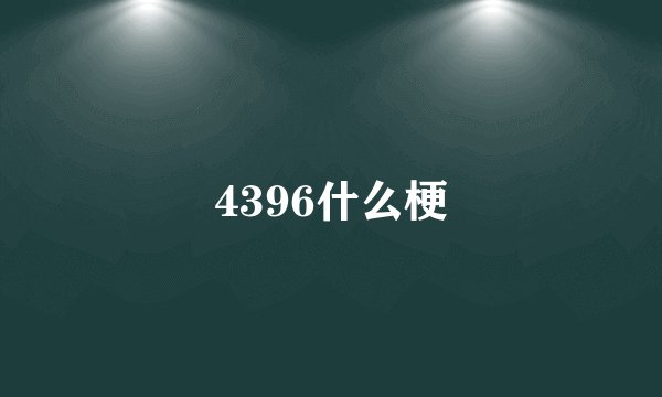 4396什么梗