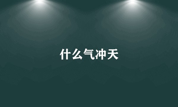 什么气冲天