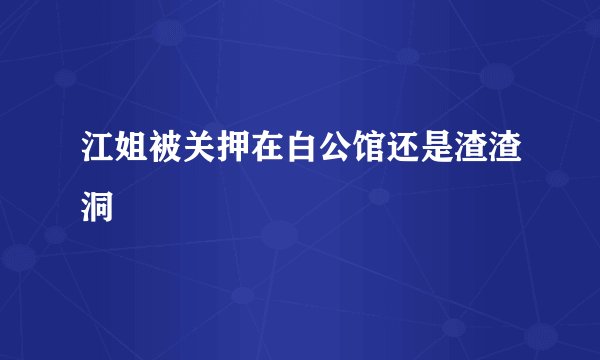 江姐被关押在白公馆还是渣渣洞