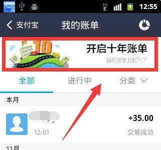 支付宝钱包十年账单如何查看